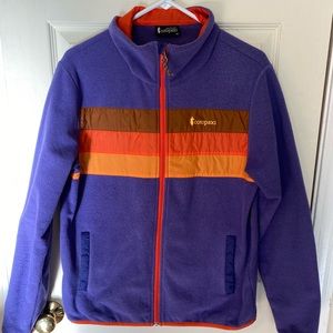Women’s Cotopaxi fleece zip up jacket. Excellent condition.